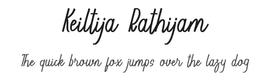 Keiltija Rathijam by bringtypestudio.co — Script Handwritten Font