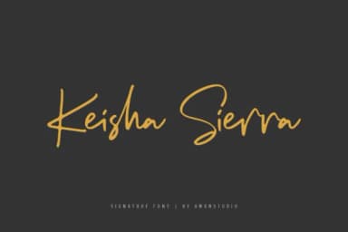 Keisha Sierra Font by Awanstudioz — Script Handwritten Font — thumbnail 1