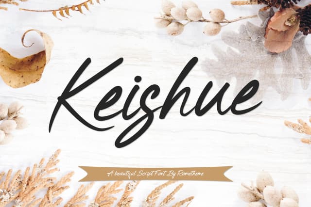 Keishue Font by rometheme — Script Handwritten Font