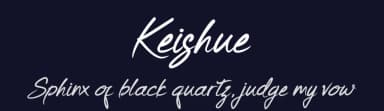 Keishue by Rometheme Std — Script Handwritten Font — thumbnail 2