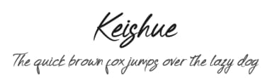 Keishue by Rometheme Std — Script Handwritten Font — thumbnail 1