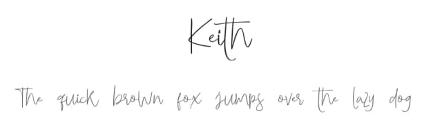 Keith by olexstudio — Script Handwritten Font