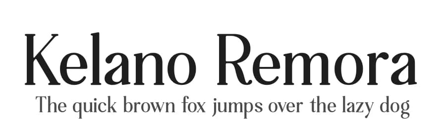 Kelano Remora by Storytype Studio — Serif Font