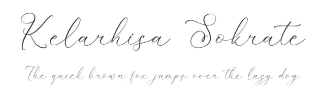 Kelarhisa Sokrate by Storytype Studio — Script Handwritten Font