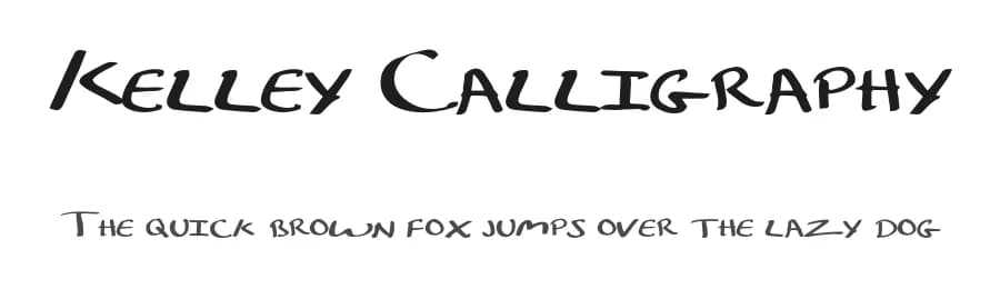 Kelley Calligraphy by Austin Kelley — Script Handwritten Font