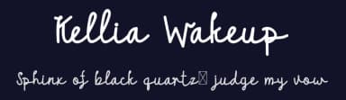 Kellia Wakeup by Edric Studio — Script Handwritten Font — thumbnail 2