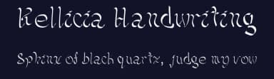 Kellicia Handwriting by Kellicia Morse — Script Handwritten Font — thumbnail 2