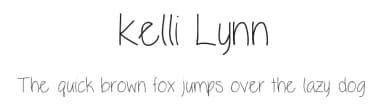 Kelli Lynn by Vanessa Bays — Script Handwritten Font — thumbnail 1