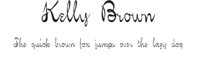 Kelly Brown by DeNada Industries — Script Handwritten Font