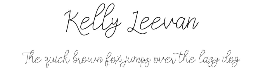 Kelly Leevan by AEN Creative Studio — Script Handwritten Font