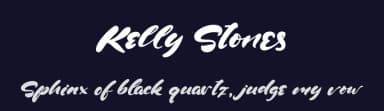 Kelly Stones by Kong Font — Script Handwritten Font — thumbnail 2