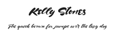 Kelly Stones by Kong Font — Script Handwritten Font — thumbnail 1