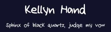 Kellyn Hand by Kellyn B — Script Handwritten Font — thumbnail 2