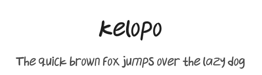 Kelopo by saestudio — Script Handwritten Font
