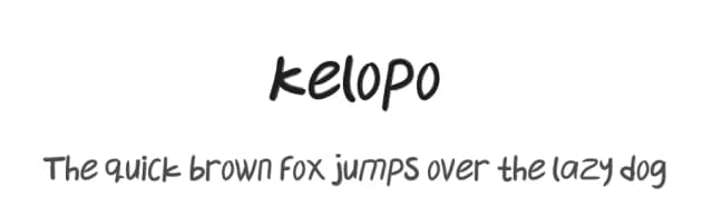 Kelopo by saestudio — Script Handwritten Font