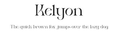 Kelyon by Valentino  Vergan — Serif Font — thumbnail 1