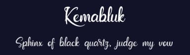 Kemabluk by Murozakul Akhsan — Script Handwritten Font — thumbnail 2