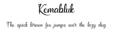 Kemabluk by Murozakul Akhsan — Script Handwritten Font — thumbnail 1