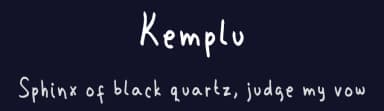 Kemplu by Mightyfire — Script Handwritten Font — thumbnail 2