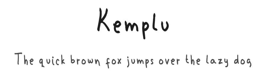 Kemplu by Mightyfire — Script Handwritten Font