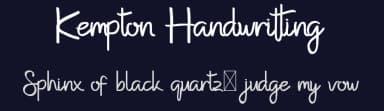 Kempton Handwritting by Edric Studio — Script Handwritten Font — thumbnail 2