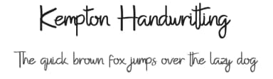 Kempton Handwritting by Edric Studio — Script Handwritten Font — thumbnail 1
