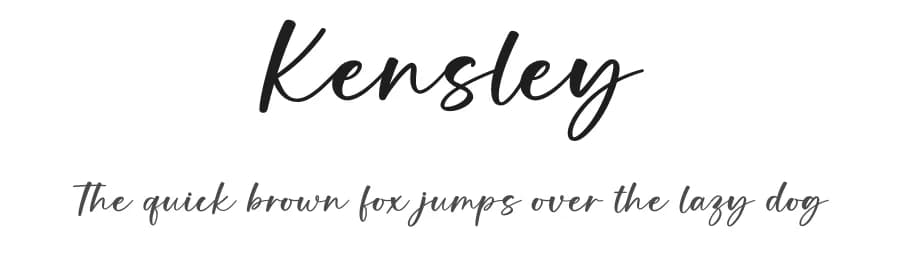 Kensley by Graphix Line Studio — Script Handwritten Font