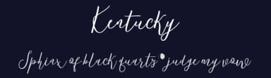 Kentucky by decatype — Script Handwritten Font — thumbnail 2