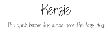 Kenzie by Vanessa Bays — Script Handwritten Font — thumbnail 1