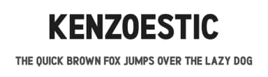 Kenzoestic by Nandesign Studio — Sans Serif Font — thumbnail 1