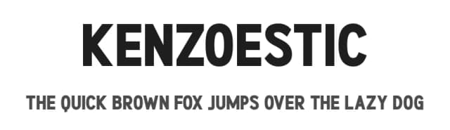Kenzoestic by Nandesign Studio — Sans Serif Font