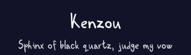 Kenzou by Kenzou — Script Handwritten Font — thumbnail 2