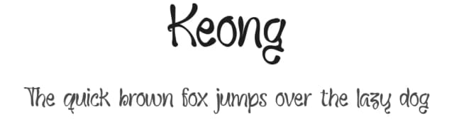 Keong by Grontype — Script Handwritten Font
