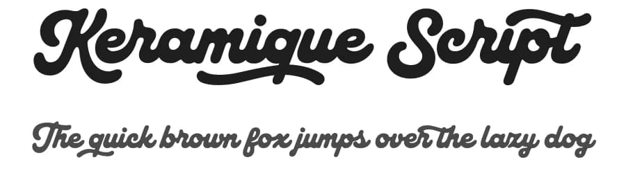 Keramique Script by Måns Grebäck — Script Handwritten Font