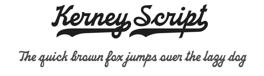 Kerney Script by Måns Grebäck — Script Handwritten Font