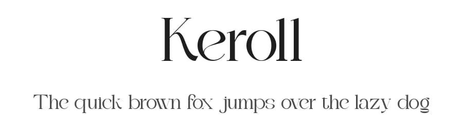 Keroll by Muksal Creative — Serif Font