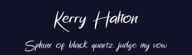 Kerry Halton by nomlimofont — Script Handwritten Font — thumbnail 2