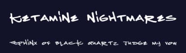 Ketamine Nightmares by Greenlaces — Script Handwritten Font — thumbnail 2