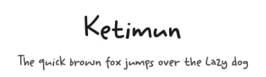 Ketimun by Hanoded — Script Handwritten Font — thumbnail 1