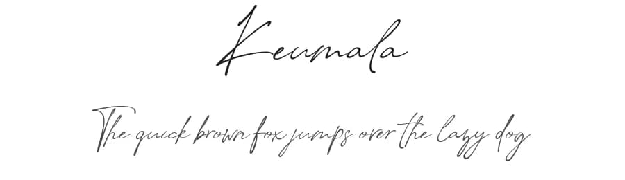 Keumala by Creavora Studio — Script Handwritten Font