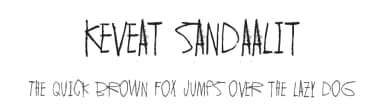 Keveat sandaalit by Juha Korhonen — Script Handwritten Font — thumbnail 1