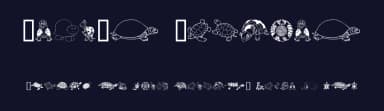 Keya's Turtles by House of Lime — Dingbats Font — thumbnail 2