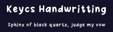 Keycs Handwritting by user_keyc — Script Handwritten Font — thumbnail 2