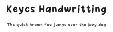 Keycs Handwritting by user_keyc — Script Handwritten Font — thumbnail 1
