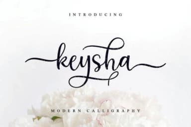 Keysha Font by MJB Letters — Script Handwritten Font — thumbnail 1