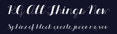 KG All Things New by Kimberly Geswein — Script Handwritten Font — thumbnail 2