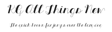 KG All Things New by Kimberly Geswein — Script Handwritten Font — thumbnail 1