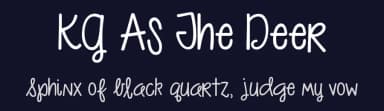 KG As The Deer by Kimberly Geswein — Script Handwritten Font — thumbnail 2