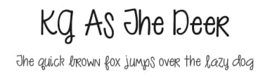KG As The Deer by Kimberly Geswein — Script Handwritten Font — thumbnail 1
