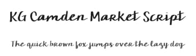 KG Camden Market Script by Kimberly Geswein — Script Handwritten Font — thumbnail 1